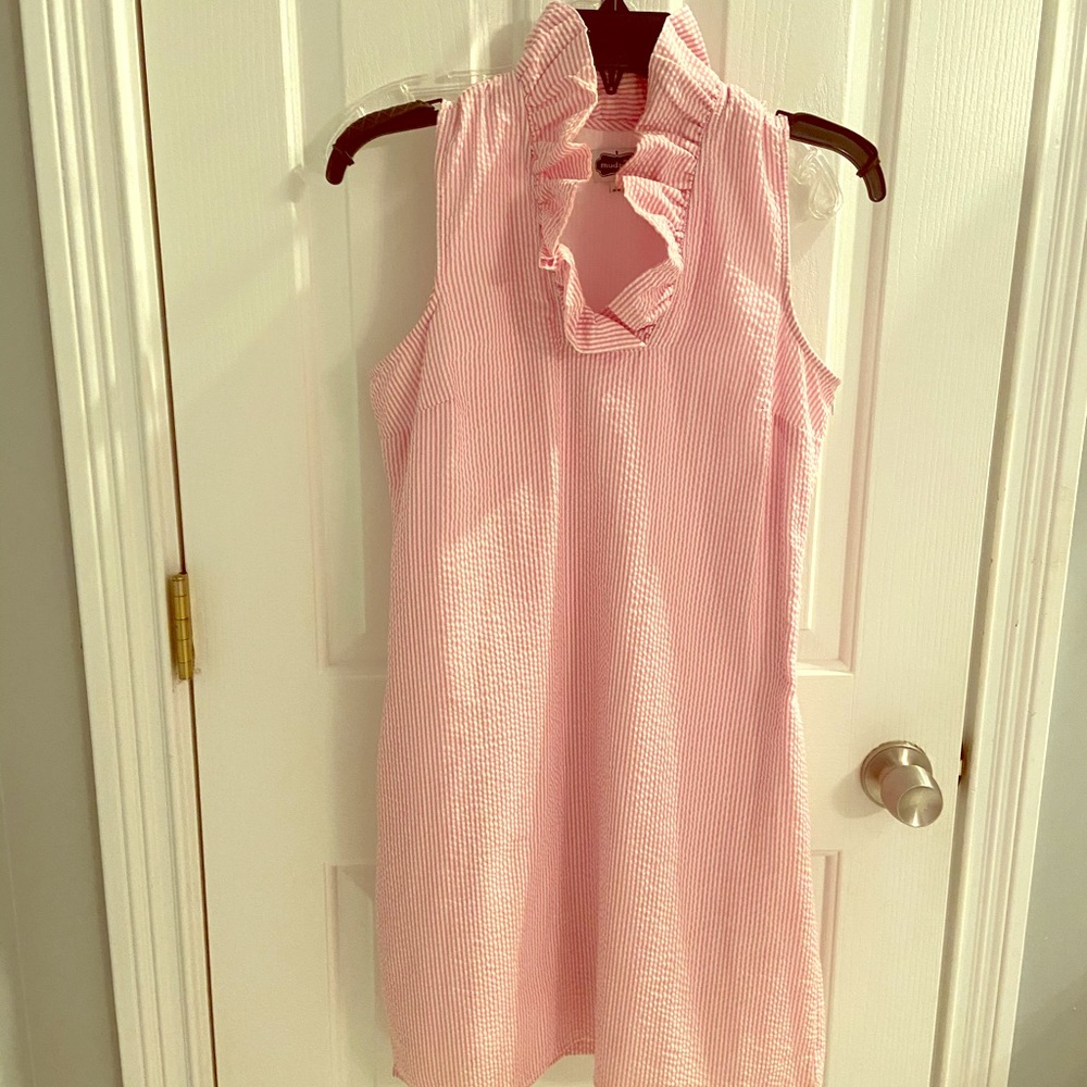 Mud Pie Seersucker Ruffle dress